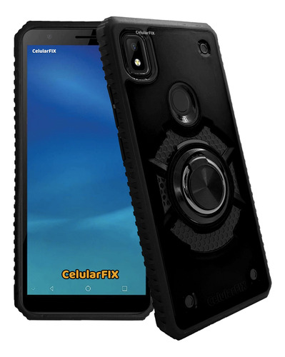 Funda Para Zte L210 Uso Rudo Con Anillo Giratorio