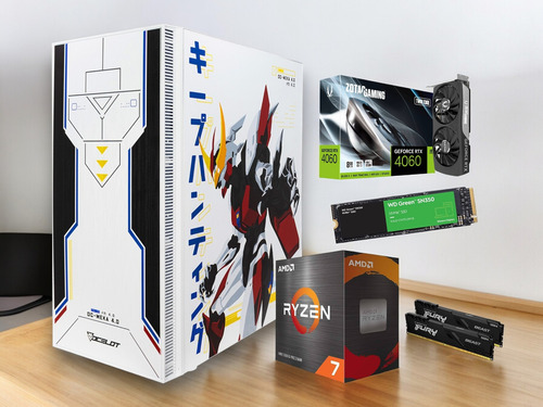 Pc Gamer Rtx 4060 Ryzen 7 1tb Nvme M.2 32gb Ram Ddr4 Wifi