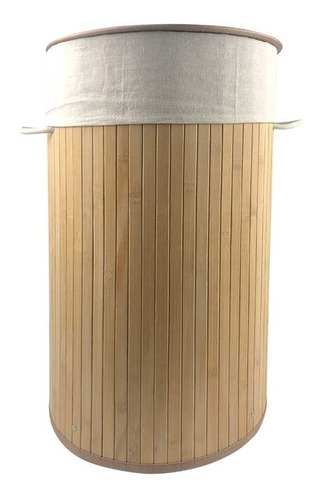 Canasto Cesto Tacho Reciclado Juguete Ropa Bambu Tapa Pliega