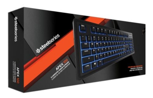 Teclado Para Pc Steelseries Apex 100 Color Del Teclado Negro Idioma Español Latinoamérica