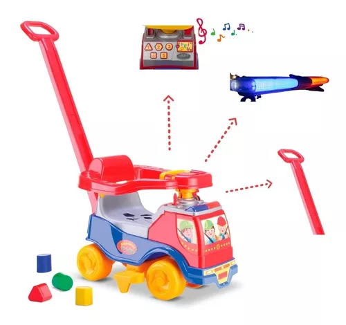 Motoca Menino Triciclo Infantil C/ Empurrador Totokinha - R$ 239,99