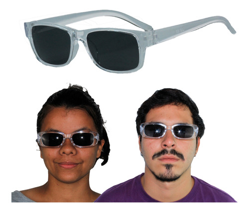 Óculos De Sol Quadrado Feminino Masculino Retrô Hipe Vibe