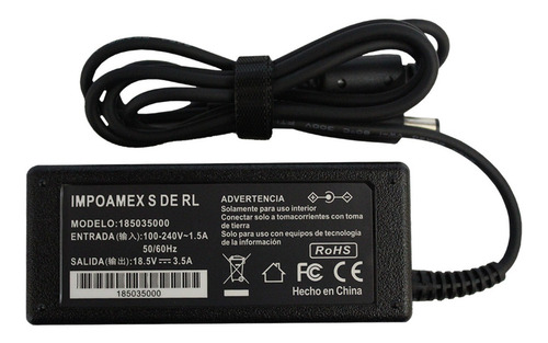Cargador Para Hp 18.5v 3.5a Pin Cent. Ed494aa#aba 4510s