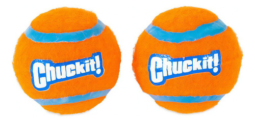 Chuckit! Tennis Ball, Orange, Large, 2-pack