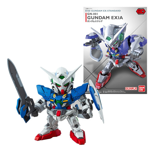 Bandai Gundam Sd Ex 03, Gundam Exia, Pistola 8 Cm