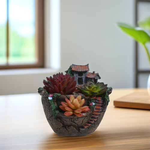 Flores Artificiales Bestomz Micro Landscape Y Plantas Sucule