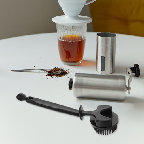 Cepillo Para Máquina De Café De Mango Largo, Portátil, Silic