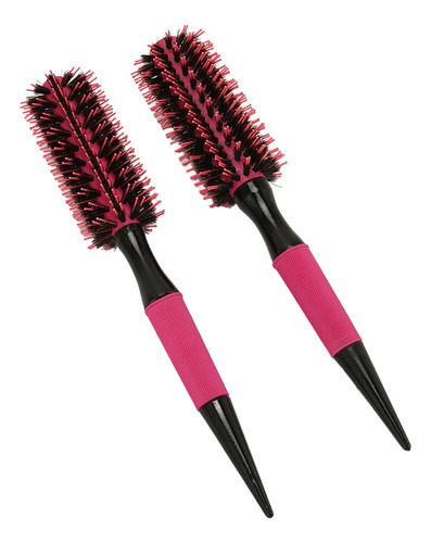 Peine Redondo Para Peinar El Cabello, 2 Piezas, Mango Ergonó