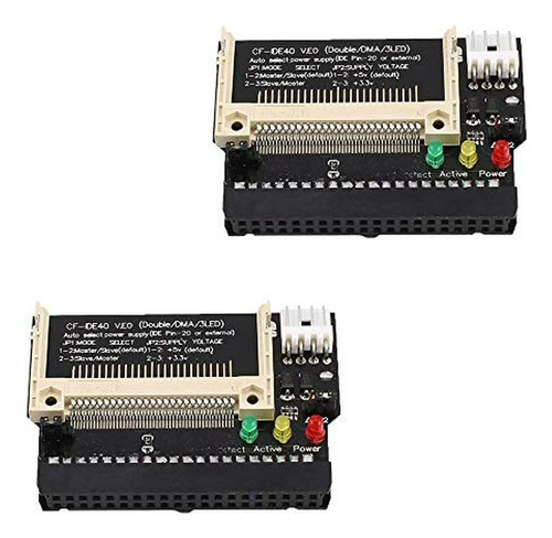 Ximimark 2pcs Compact Flash Cf Card A 3.5 Hembra 40 Pin Ide 