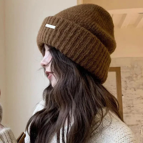 Gorro De Punto De Invierno En Mezcla De Lana