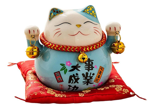 . 2 Piezas Estilo Japonés Vintage Maneki Neko Buena Suerte