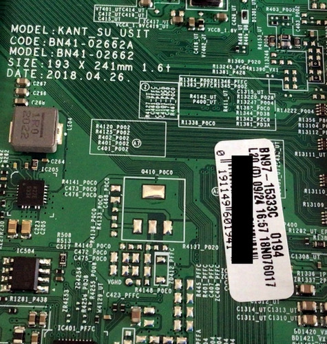Kit Samsung Bn94-14988a Bn4400947g Cy-nn043hgevmh Un43nu6900 (Usado)
