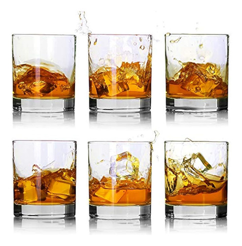 Vasos De Whisky - Juego De 6 Vasos De Whisky Premium De 11 O