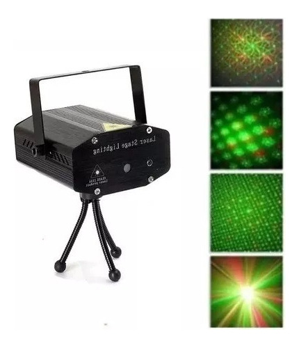Mini Proyector Lluvia Laser Audioritmico Luces Multi Punto