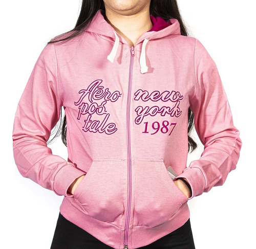 Campera Aeropostale Capucha Back Street H Mujer Aero