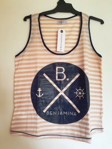 Remera Marca Benjamina, Talle S, Musculosa, Mujer