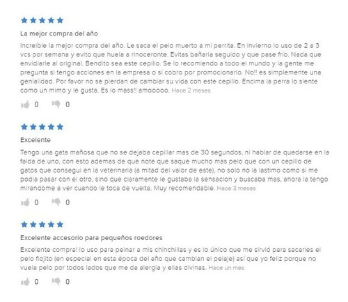 Peine Cepillo Deslanador Perro Grande Funamei - Excelente!!