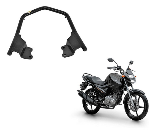 Alça Traseira Yamaha Fazer 150 2020 2021 - Acabamento Preto