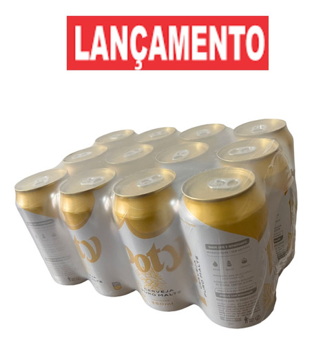 12 Latas Nova Cerveja Poty Puro Malte 350ml 