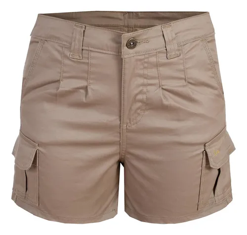 Short color caqui mujer sales