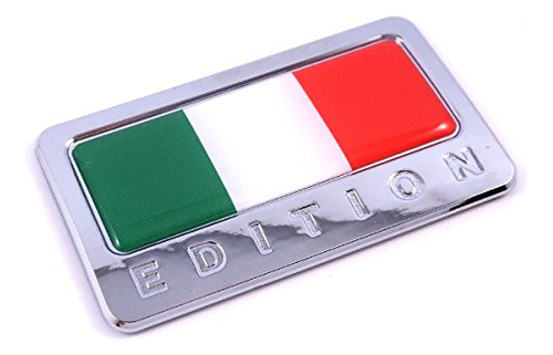 Italia Edición De Italia Emblema De Cromo Bandera Italiana C