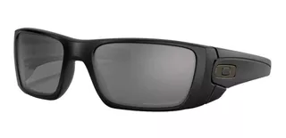 Anteojos de sol Oakley Fuel Cell Standard con marco de o matter color polished black, lente grey de plutonite prizm, varilla polished black de o matter - OO9096