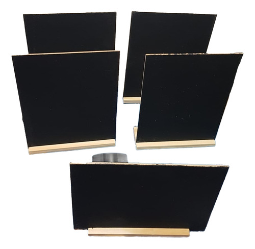 Set X 5 Pizarra Con Base Cartel Verduleria 20 X 15 Cm