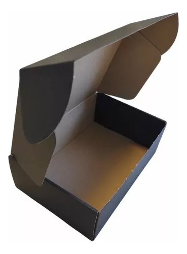 Caja Cartón Multiuso Auto Armable Negra, 40x30x10 Cms, 25 Un