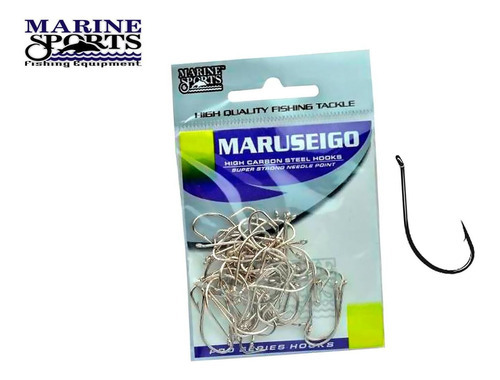 Anzol Marine Sports Maruseigo Nº 10 Nickel - 50 Peças