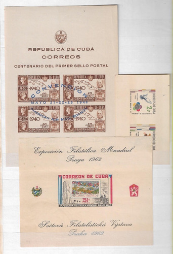 Imagen 2 de 2 de Buen Lote Estampillas De Cuba Con Hojitas ;; Nuevas Ch.1948