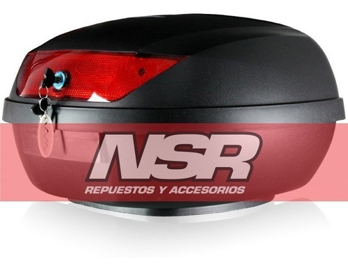 Baul 2 Cascos Desmontable 48 Litros T/kappa Negro Nsr Motos