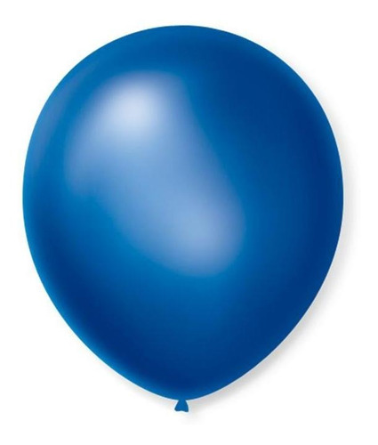 Balão São Roque Número 7 Azul Cintilante 50 Unidades