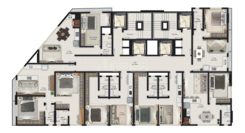 Imagem 14 de 15 de Flats No Vision Tower Em Meia Praia - 4648