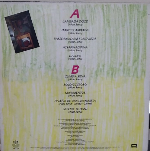Lp Aldo Sena Dance Lambadas Vol 3 (Usado)