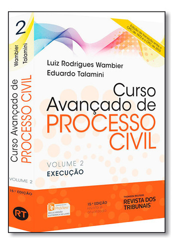 Curso Avançado De Processo Civil - Vol.2, De Luiz  Rodrigues Wambier. Editora Revista Dos Tribunais, Capa Dura Em Português