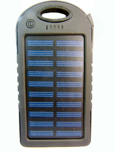 Cargador De Bateria Solar 5000 Mah 1 Salid 1 Luz Led