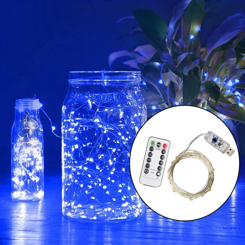Lámpara De Hadas Con Control Remoto Usb De Luz De Cadena