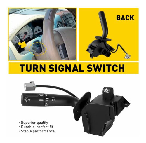 Turn Signal Switch For 2005-2008 Ford F-150 W/ Wiper And Ggg