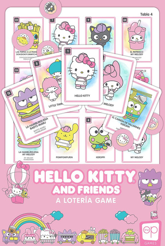 Juego De Lotería Hello Kitty: Estilo De Bingo Personalizado