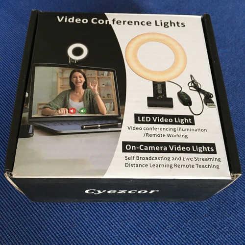 Imagen 5 de 5 de Aro De Luz Led Con Soporte Para Laptop Videoconferencia Zoom