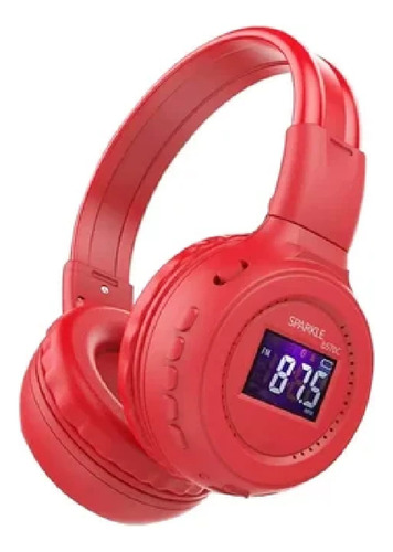 Audifonos Inalámbricos Wireless N65bt Color Rojo