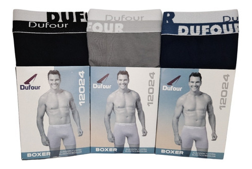 Pack X 3 Unidades Boxer De Hombre Dufour Art. 12024