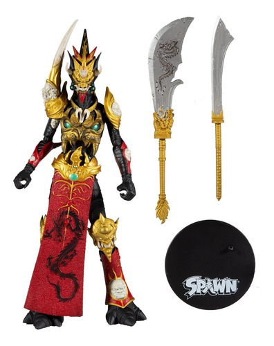 Figura De Acción De Mandarin Spawn Red Outfit - Mcfarlane