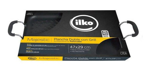 Plancha Doble Majestic 46x28cms Ilko