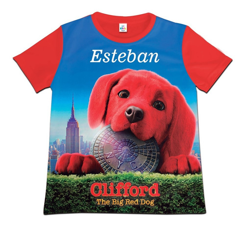 Franela Camisa Niño Clifford The Big Red Dog Poliester