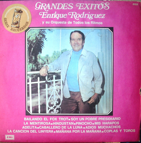 Lp Vinilo Grandes Éxitos Enrique Rodríguez Y Su Orquesta