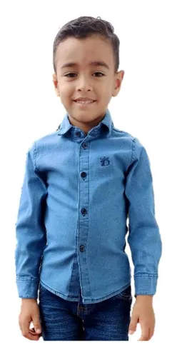 Camisa jeans no deals mercadolivre