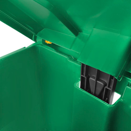 Cesto De Pedal De 30 L Durable Y Resistente Color Verde