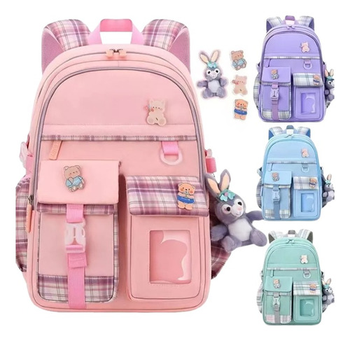 Conjunto De Mochilas Grande Para Bolsa Hombro Kawaii Niñas S