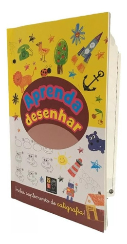 Livro Físico - Aprenda Desenhar - Vol 1 Capa Amarela